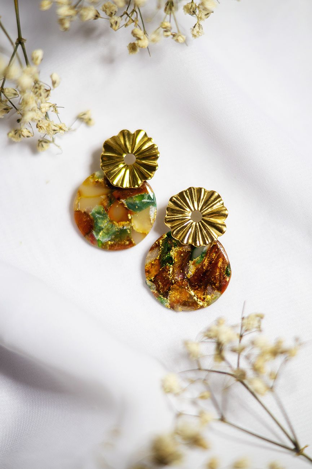 Coloris éclats chocolat - Boucles Ananas