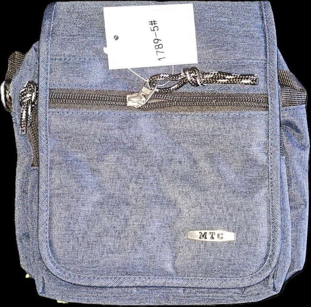 SAC HOMME RABAT FLIP EN TISUS BLEU MTC 1789-5