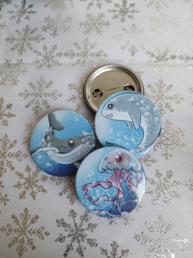 Badges — Animaux marins