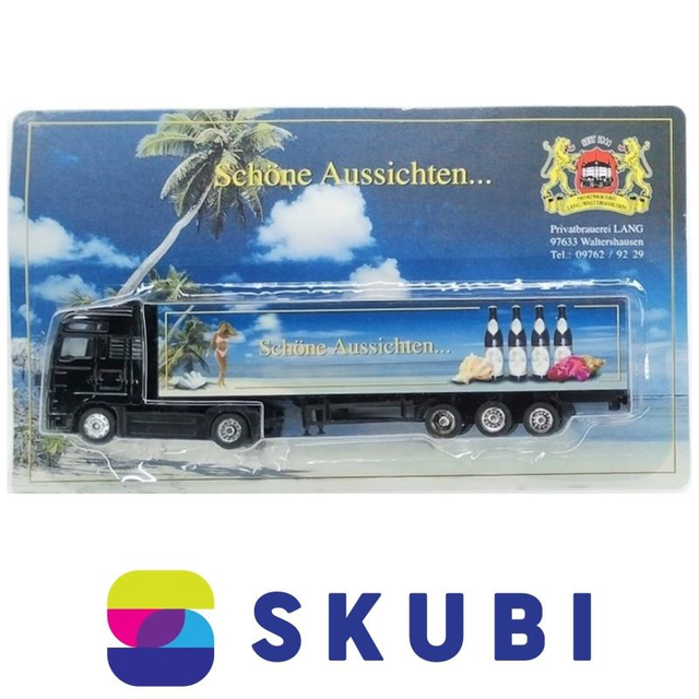 Reklamní kamion s návěsem MAN - Privatbrauerei LANG - Schöne Aussichten ... - model 1:87 H0