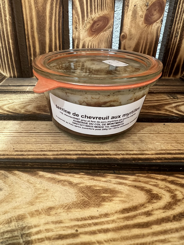 Terrine de chevreuil aux myrtilles