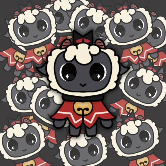 Cult Of The Lamb Chibi Lamb Sticker