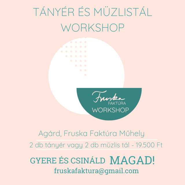 Workshop - Tányér és Müzlistál Workshop