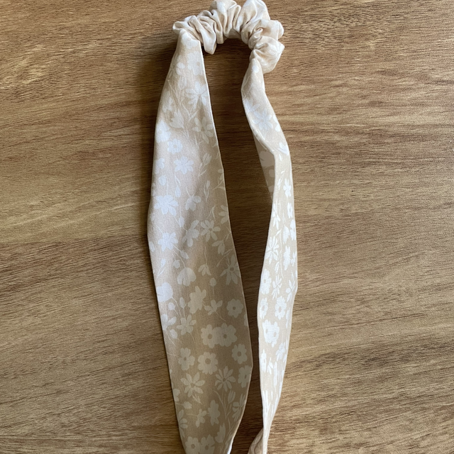 Bandeau Anna beige à fleurs 