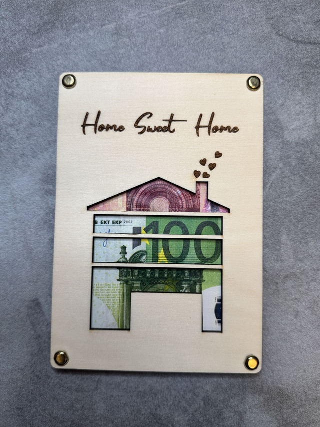 Geldgeschenk "Home Sweet Home"