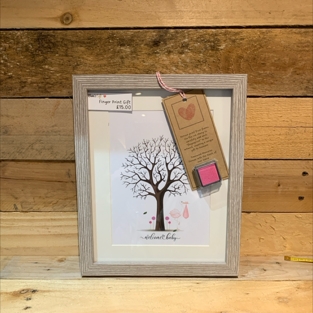 Welcome Baby Fingerprint Tree 