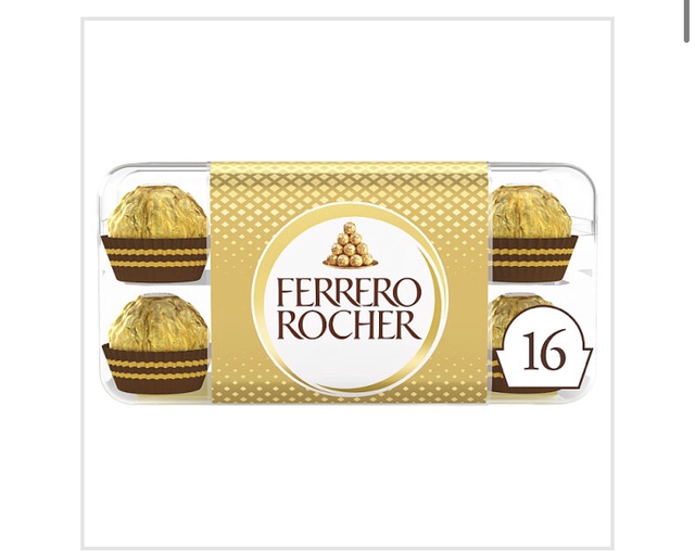 Ferrero Rocher Chocolate Pralines Gift Box of Chocolate 16 Pieces (200g)