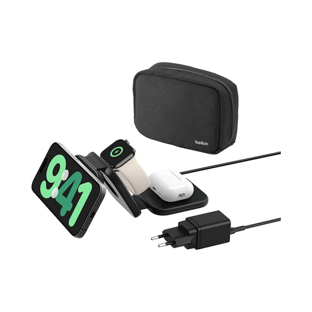 BELKIN Station di Ricarica Portatile 3-in-1 Qi2 (15W)