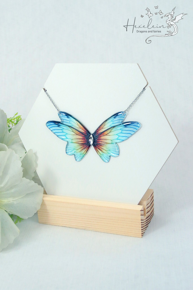 Sunset Small Fairy Wings Nnecklace