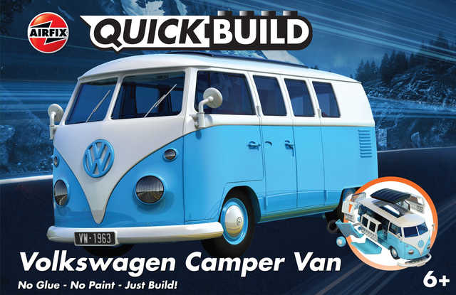 Airfix Quickbuild VW Camper Van blue