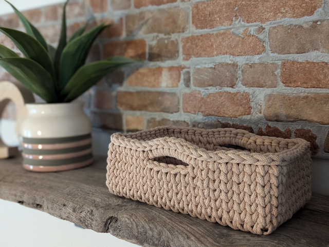 Made To Order Rectangle Crochet Basket