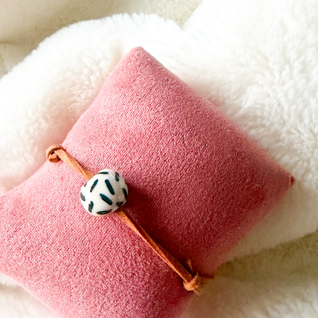 Bracelet PERLE de porcelaine