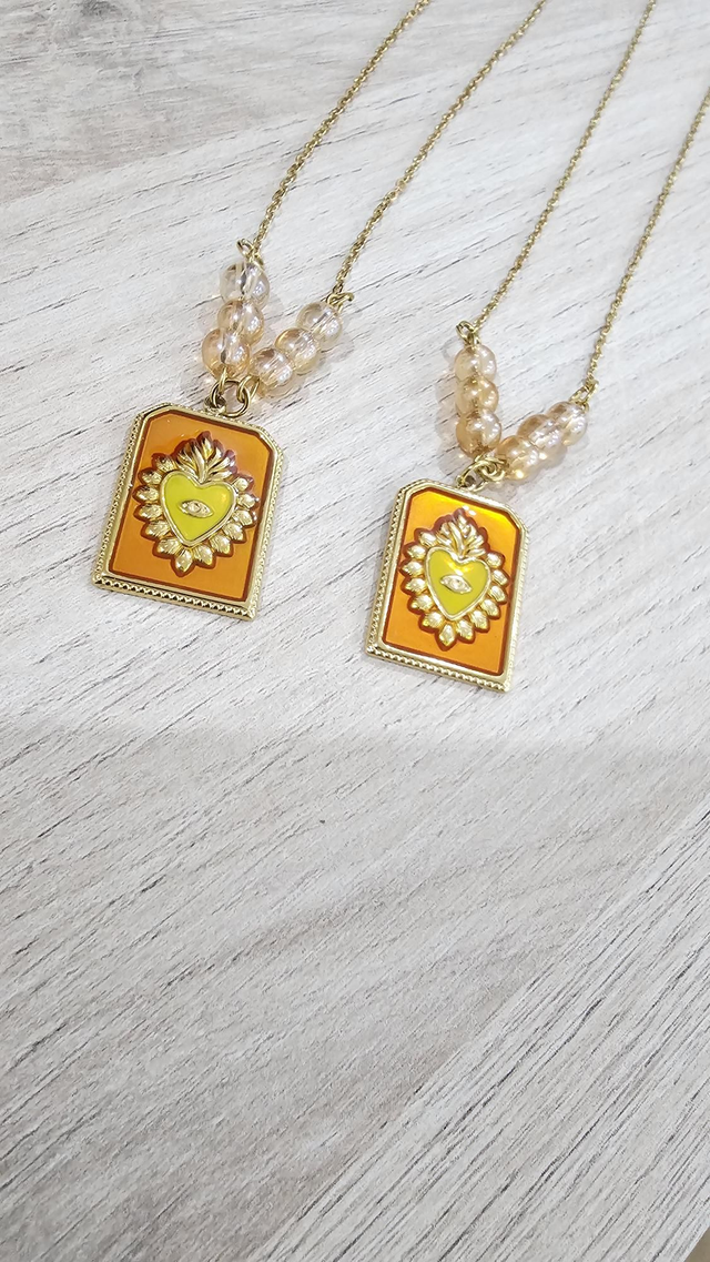 Collier manifestation- aqua aura 