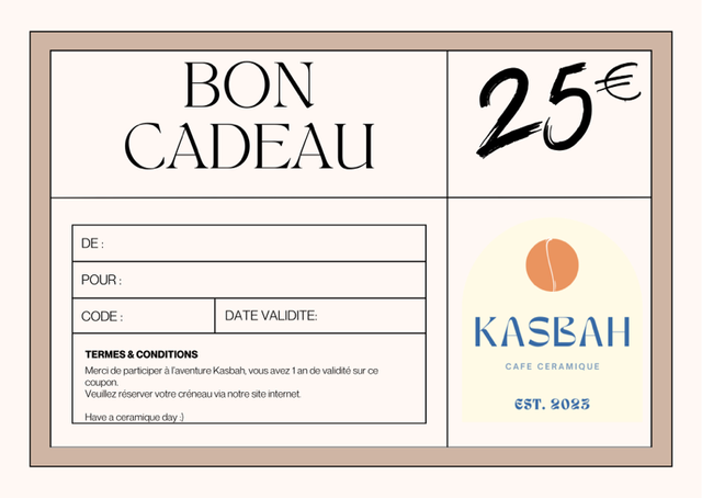 Carte cadeau 25€
