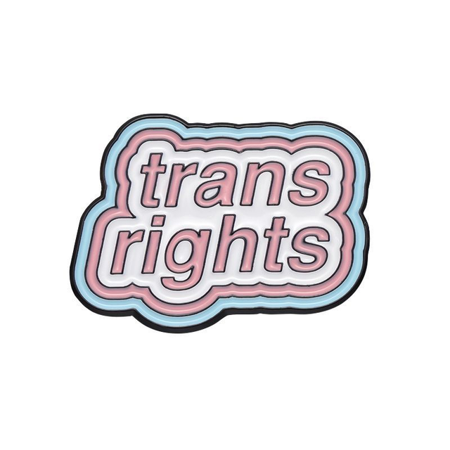 Trans rights enamel