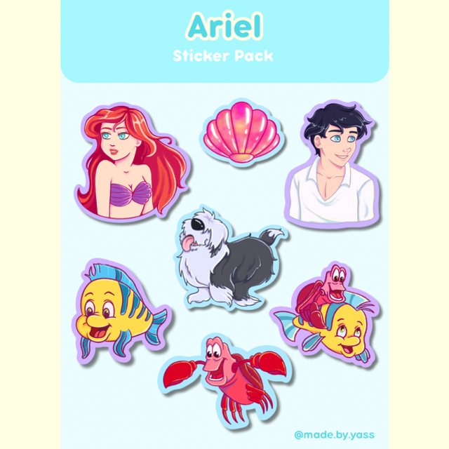 Sticker pack Ariel
