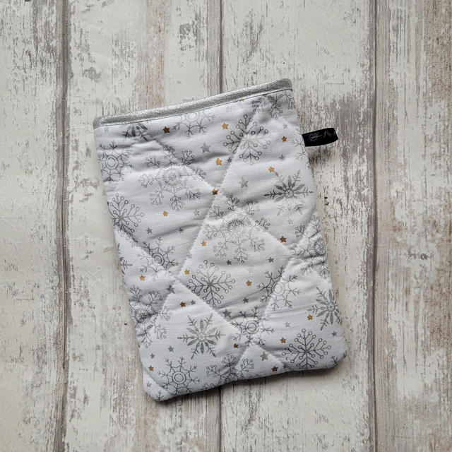 Pochette pour livre Maxi Poche : Flocons argentés