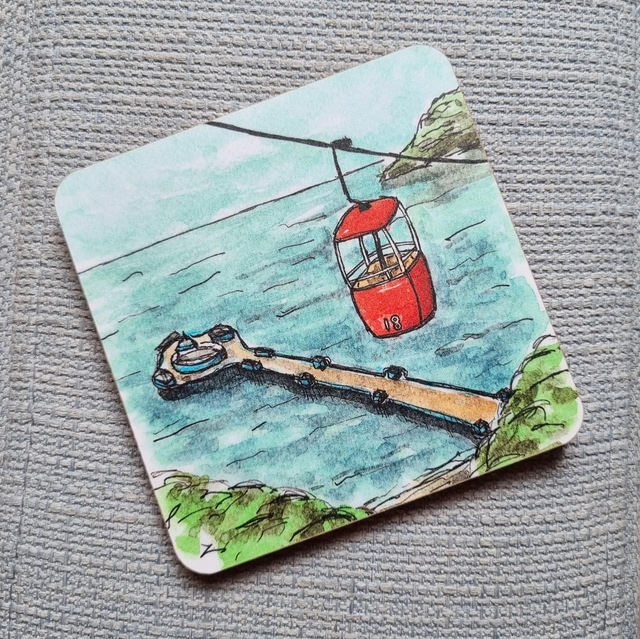 Llandudno Pier and Cable Car coaster 