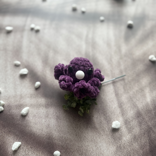 Antistress poulpe tout doux violet clair