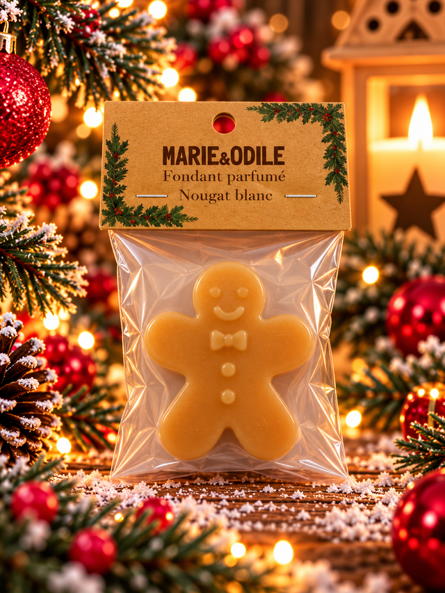 Fondant parfumé Nougat blanc - 14 grammes