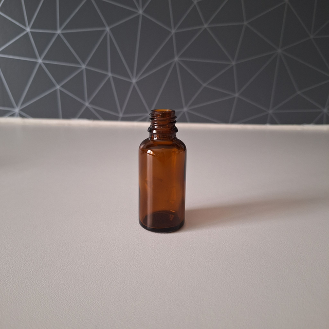 Flacon en verre ambré 30 mL sans bouchage
