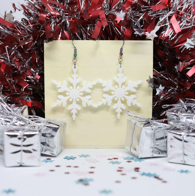 Boucles d&#039;oreilles Flocon 4