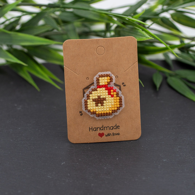 Bell Bag - Cross stitch pins