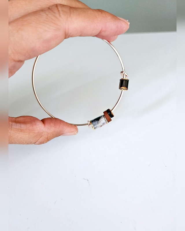 Bohemian Golden Bracelet Unique Beaded ECO Handmade Woman