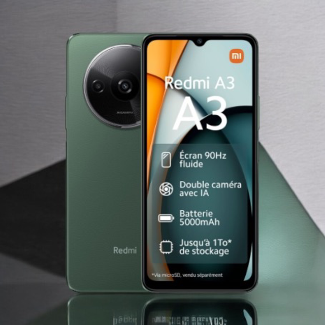 Xiaomi Redmi A3 128 Go Vert - Neuf