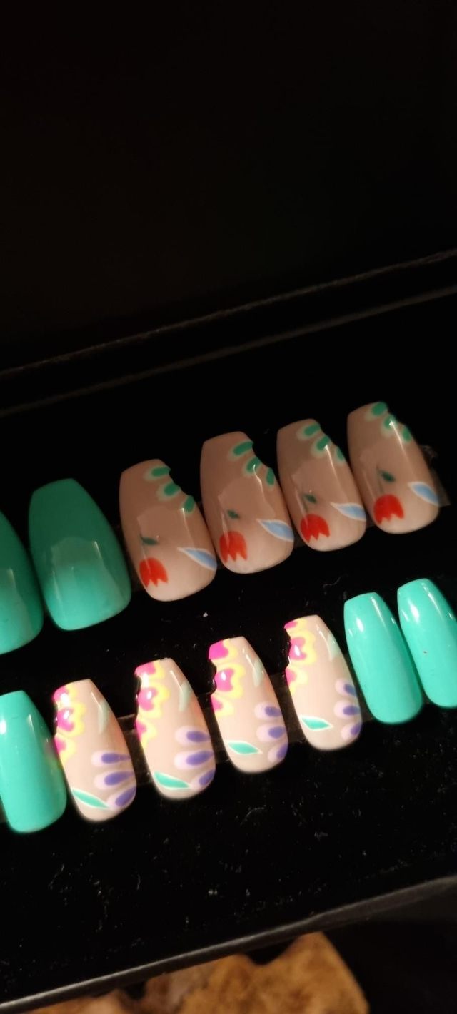 Green flower ballerine S