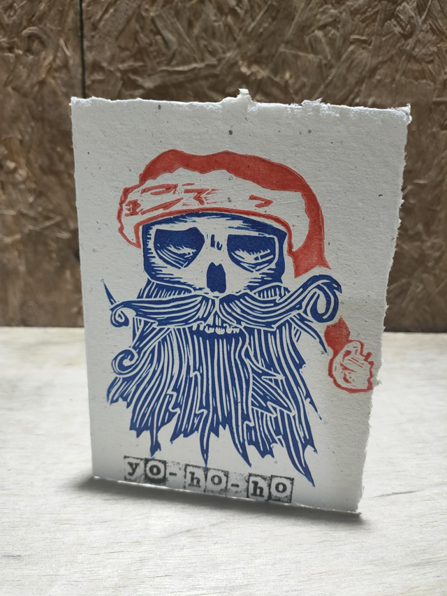 Salty Santa card