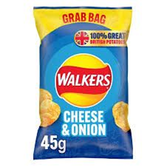 Walkers Cheese &amp; Onion Crisps Grab Bag