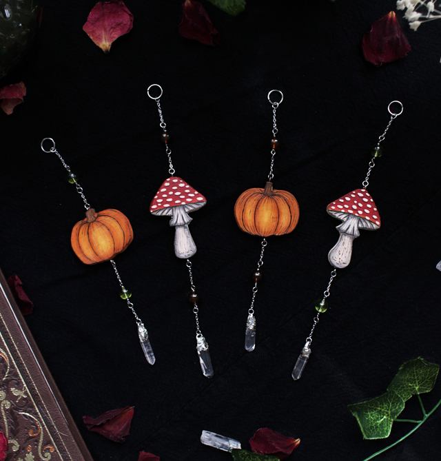 Essences d'Automne Miniatures | Suspensions en bois  