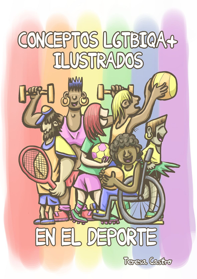 Conceptos LGTBIAQ+ ilustrados en el deporte