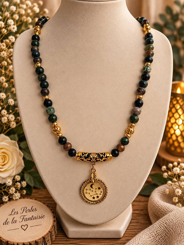 Collier en pierres naturelles – Signe astrologique
