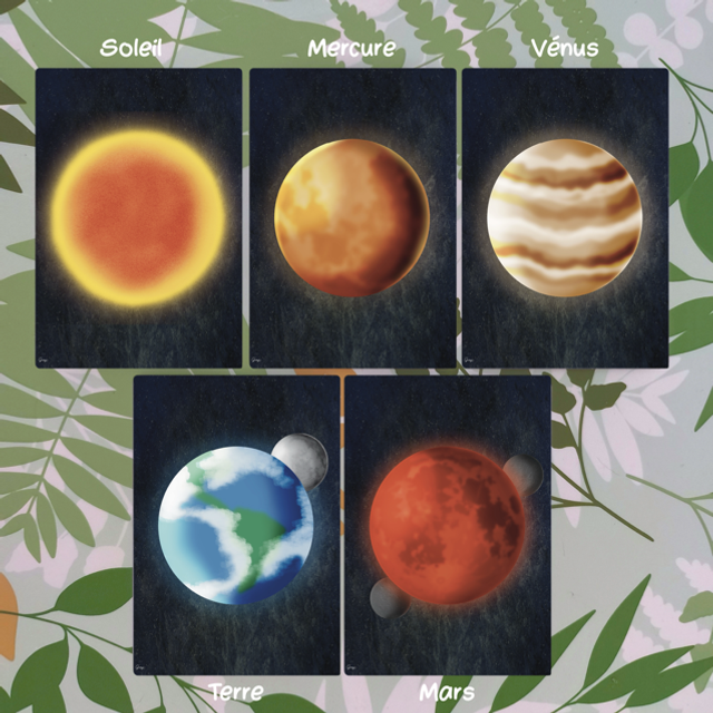 Planètes - Affiche A4