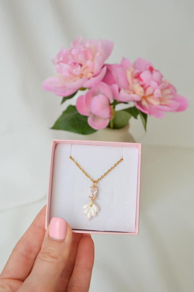 Pozlačena nerjaveča ogrilca - Pearl Bloom