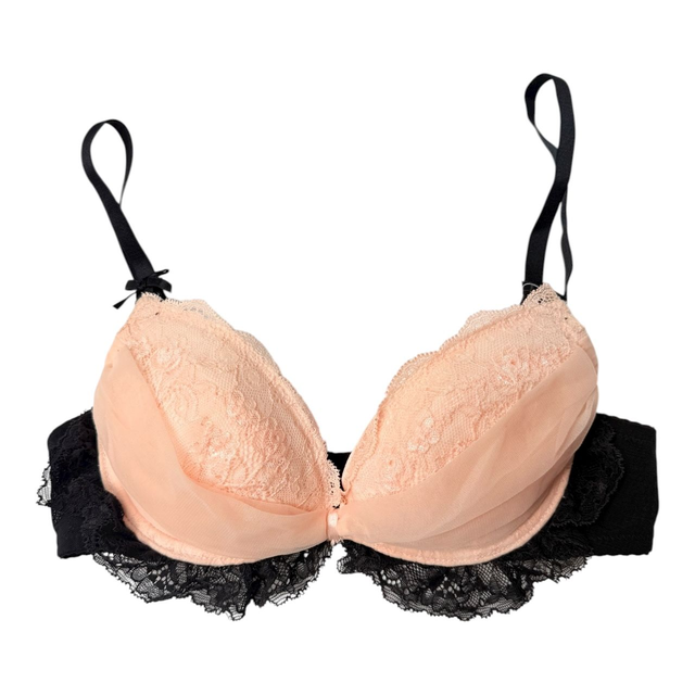 Peachy pink lace Japanese Bra UK 30A 