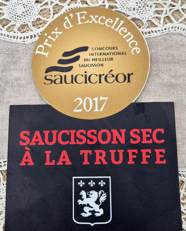 Saucisson sec à la Truffe, Label Rouge, Médaillé 2017