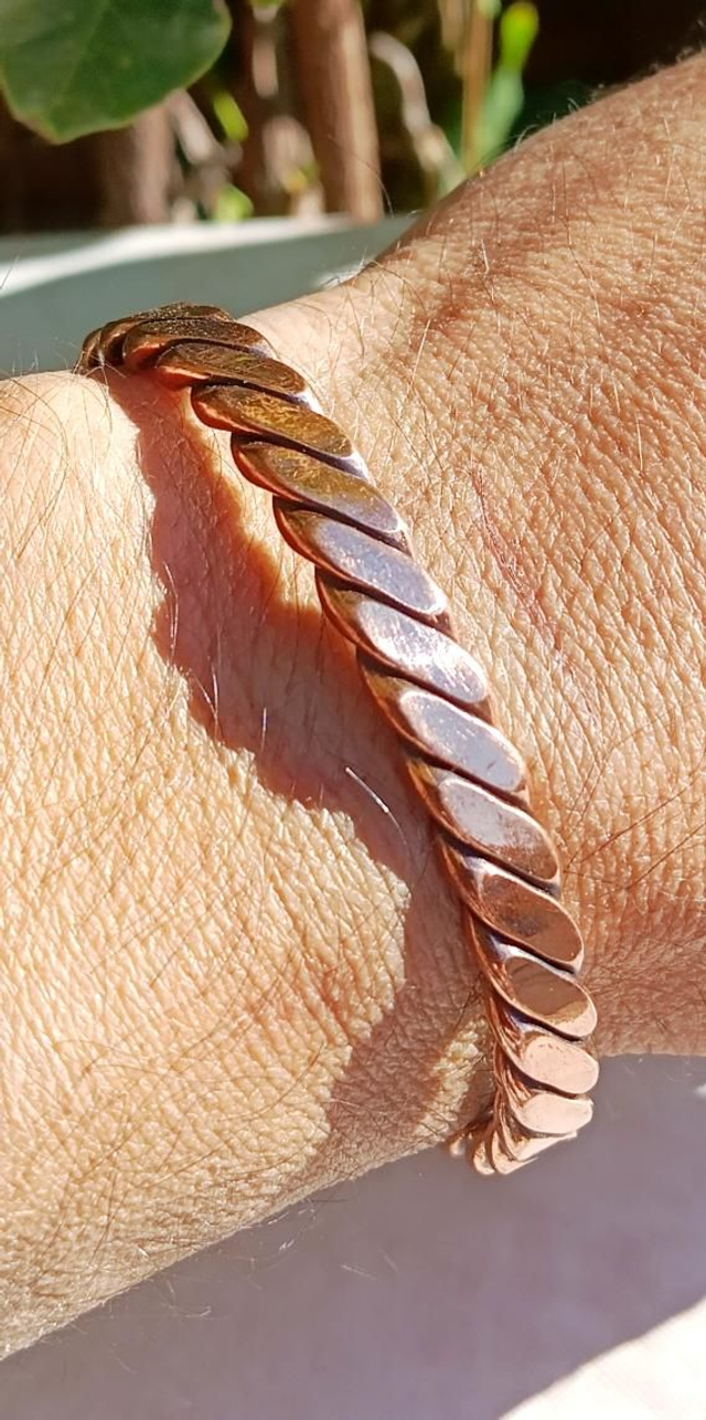 Bracelet en cuivre pur ,anti-inflammatoire, Tiger  