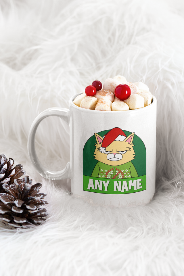 Christmas Mug - Stay Naughty Cat