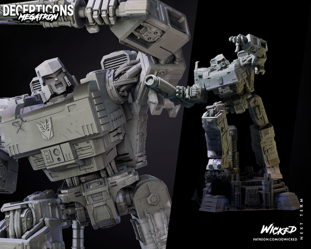 STATUE TRANSFORMERS MEGATRON V2 série movie