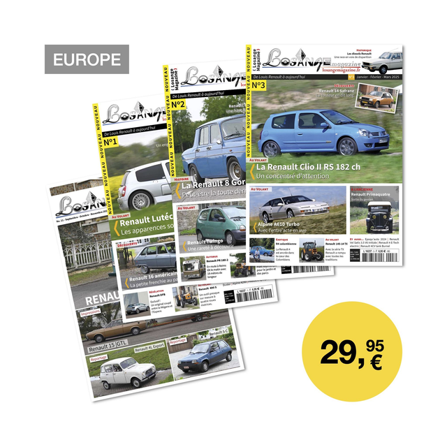 Abonnement 1 an (Europe)