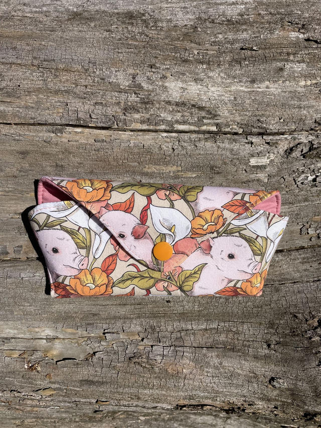 Etui à lunettes cochon