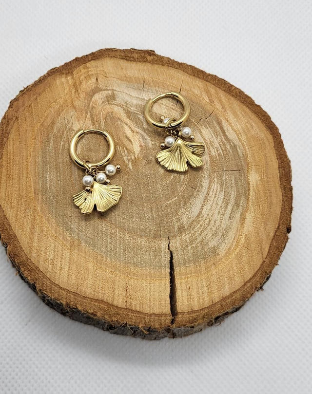Boucles d&#039;oreilles Ginkgo