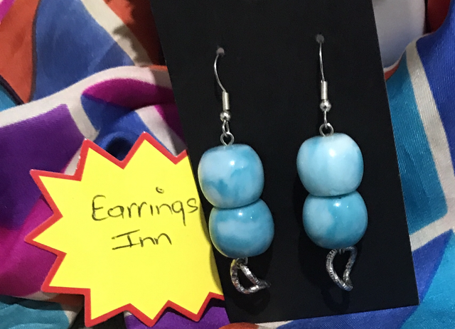 Blue Dangling Earrings- BLDE91