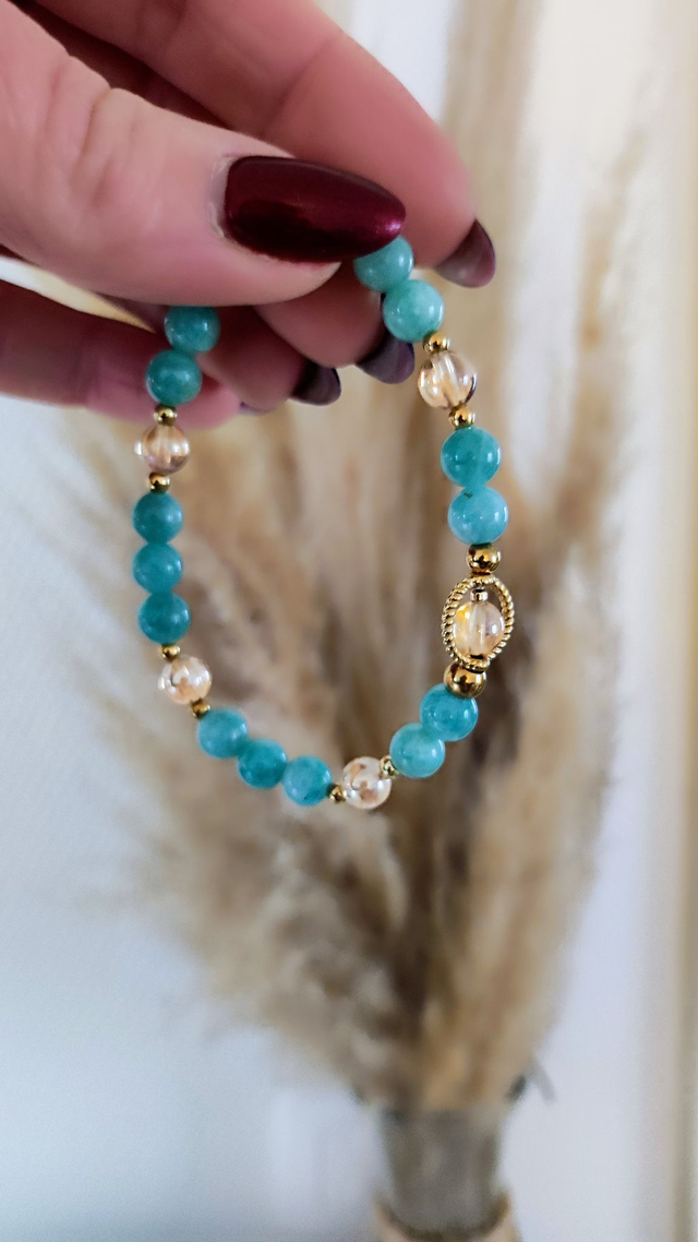 Bracelet "Colères" Amazonite