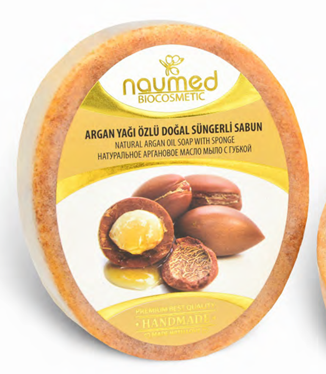 NAUMED Mydło w Gąbce z OLEJKIEM ARGANOWYM 135g