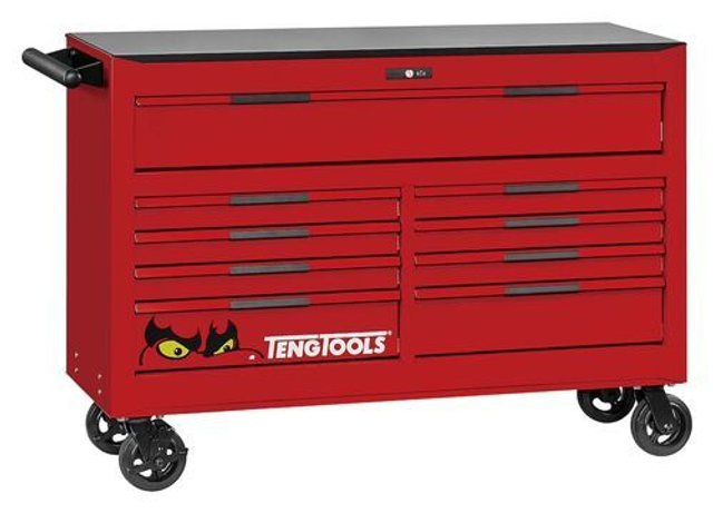 53&quot; PRO35™ roller cabinet 9 drawers red TSW53R9