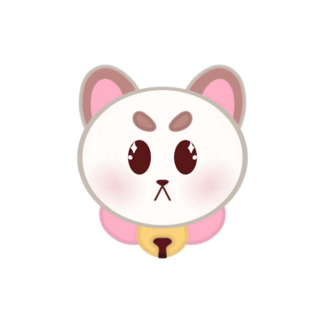 Puppycat Chibi Head Sticker